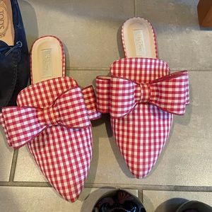Polly Plume bow flats/slippers 38